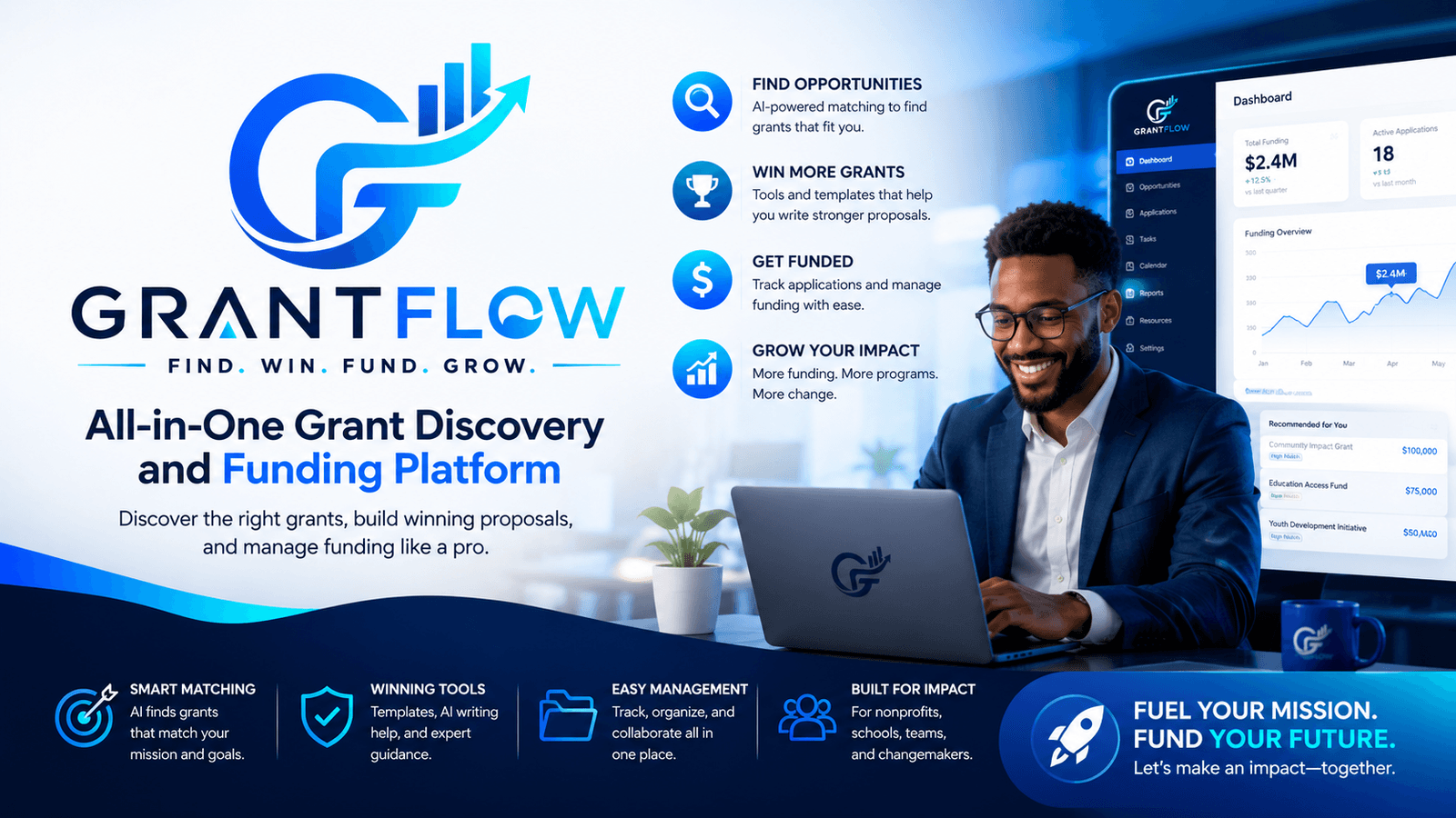 GrantFlow - AI Grant-Writing Platform for Nonprofits